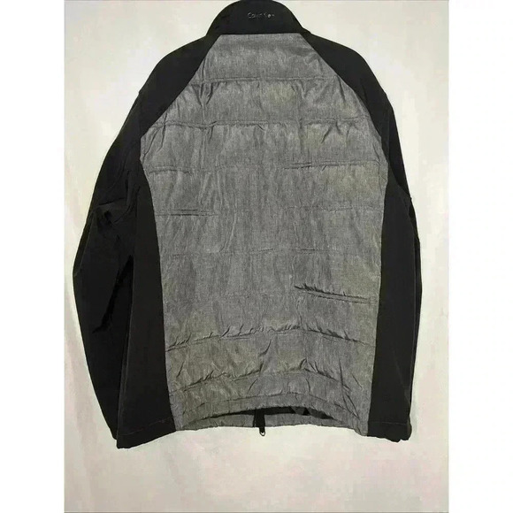 Calvin Klein Men's Water Resistant Full Zip Jacket L BLACK four-way stretchable - Picture 10 of 14